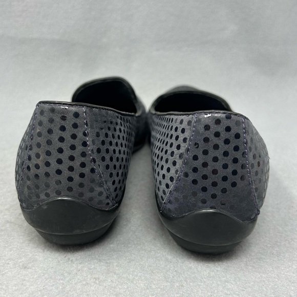 Dansko Olivia Navy Blue Suede Leather Polka Dot Comfort Loafers EU 37/US 6.5-7 - Picture 8 of 12